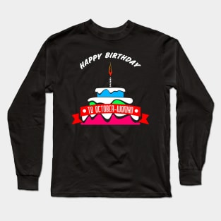 HBD OCTOBER-WOMAN Long Sleeve T-Shirt